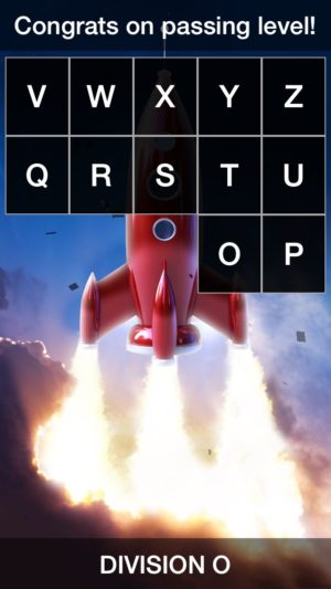 Rocket Math's math facts app progress screen