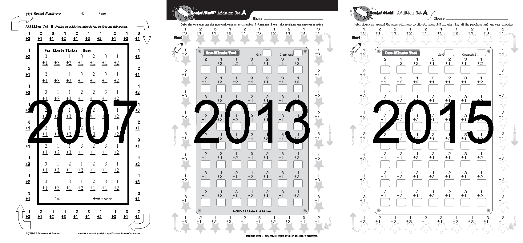 Printables Rocket Math Addition Worksheets rocket math 2007 2013 2015