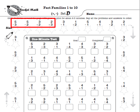 Math Worksheets for Kindergarten, 1st, 2nd, 3rd, 4th grade+ - Rocket Math