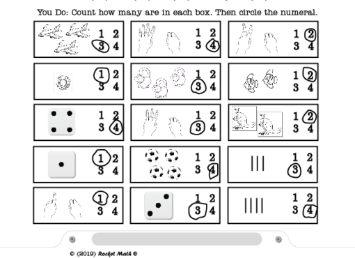 Rocket Math Adds Beginning Numerals & Counting Program - Rocket Math