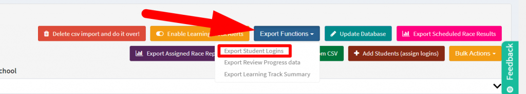 (C) Import NEW student logins using a CSV file - Rocket Math
